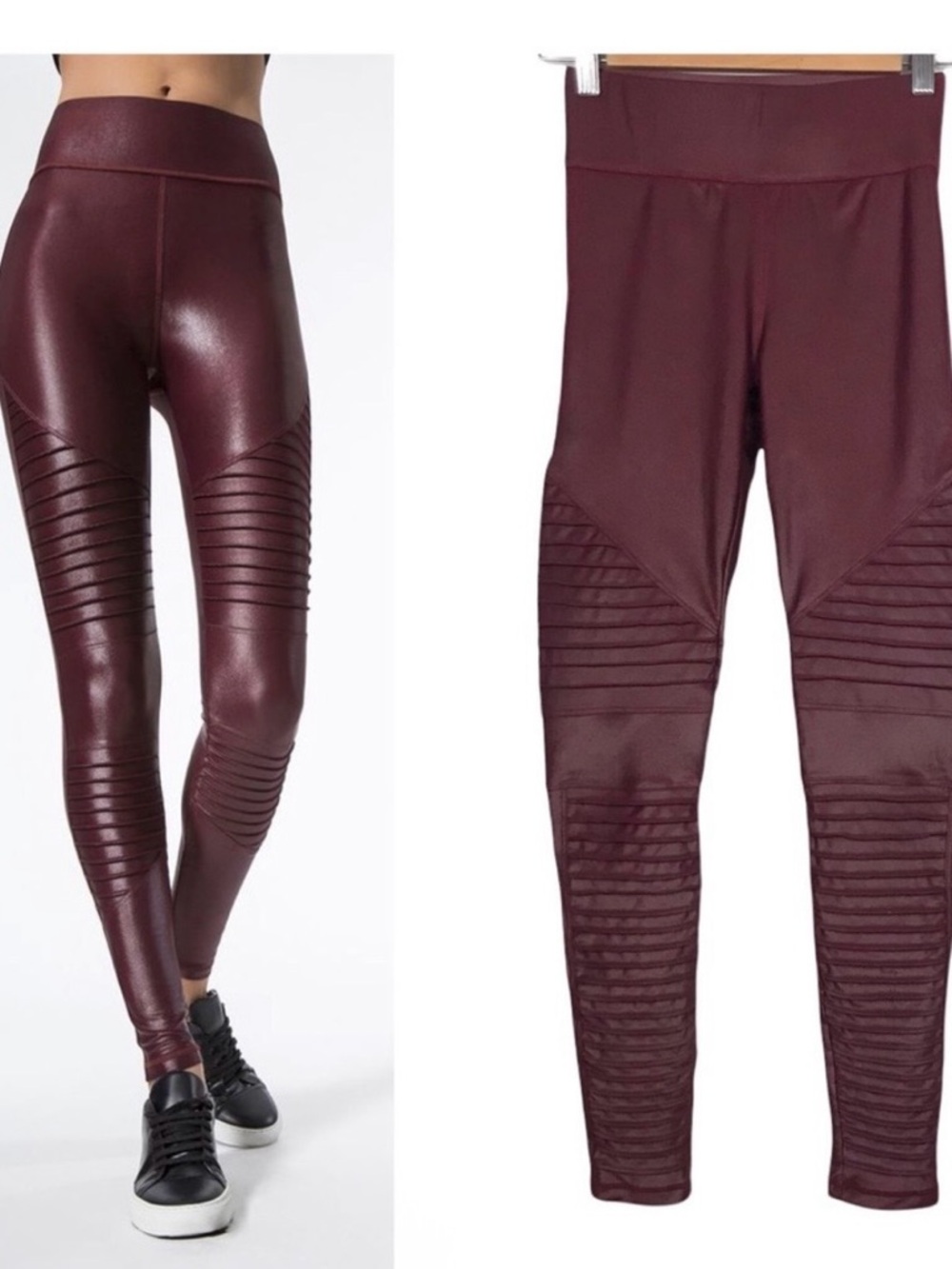 Carbon38 | Melrose High Rise Moto Leggings